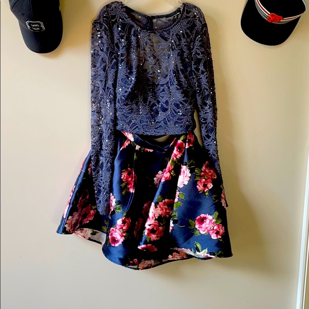 A two piece hoco dress